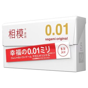 Japanese Sagami Happiness 0.01 Condoms 5 Pack